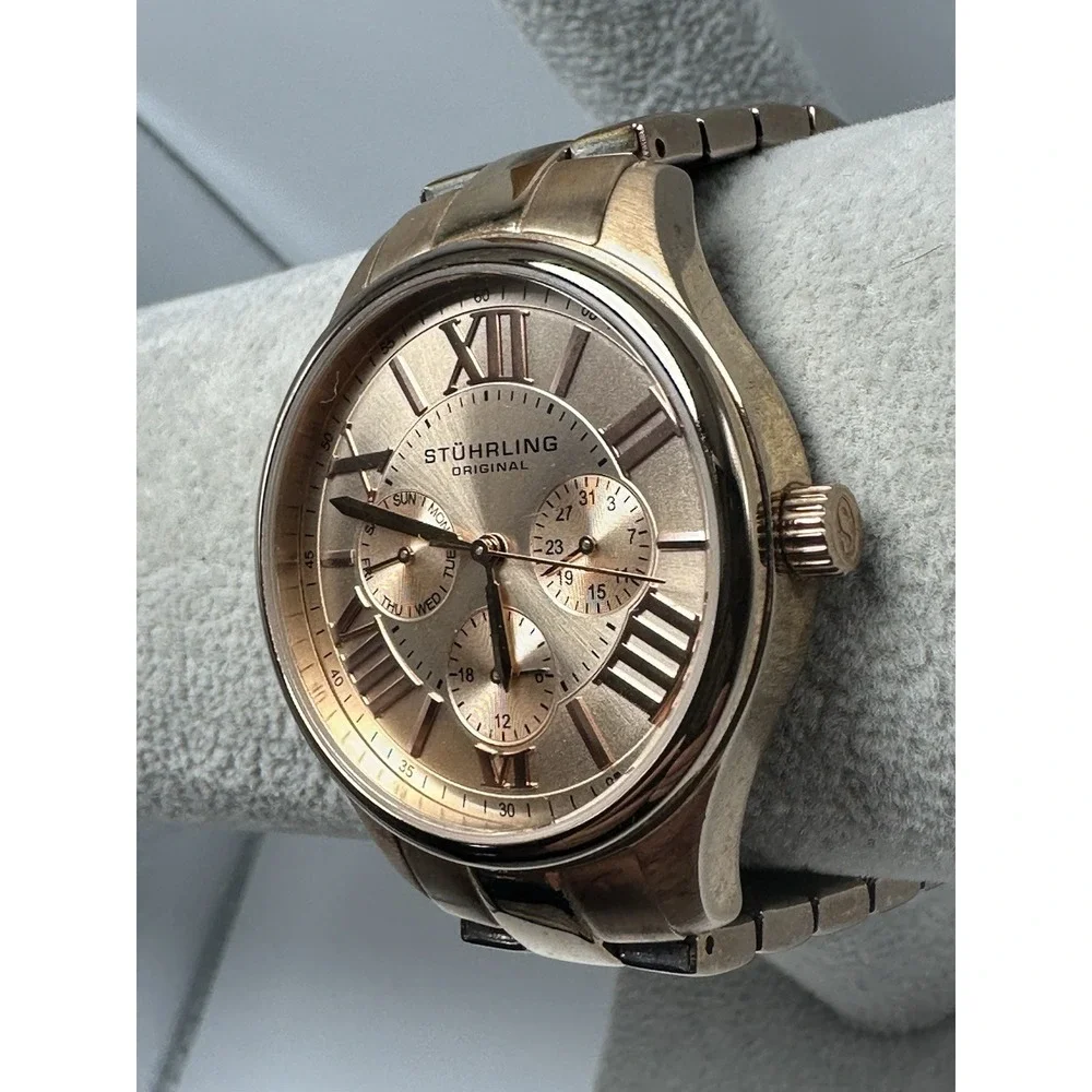 Stuhrling Rose Gold Original Ladies Watch New Battery 38MM‎ 7